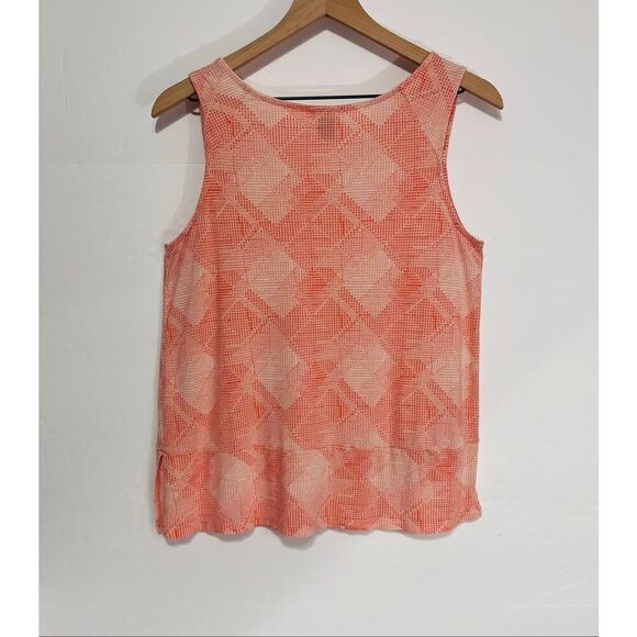 Old Navy Orange Geometric Design Tank Top   Size S - Picture 2 of 3